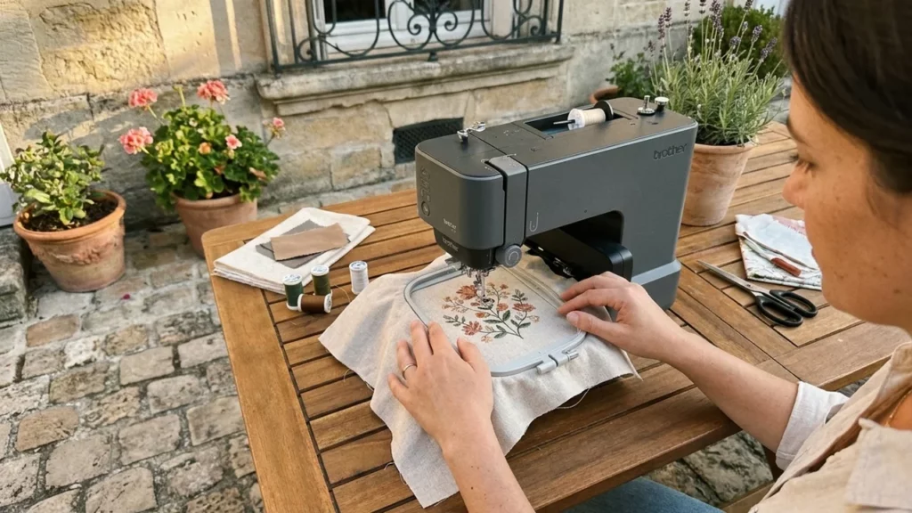 Miriam Hofstetter teste Brother PP1 Skitch Stickmaschine: Bewertung und vollständiger Test