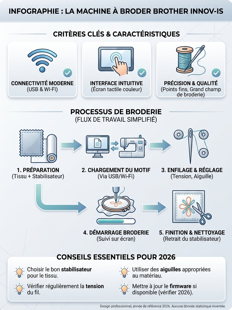 Infographie brother innov-is stickmaschine