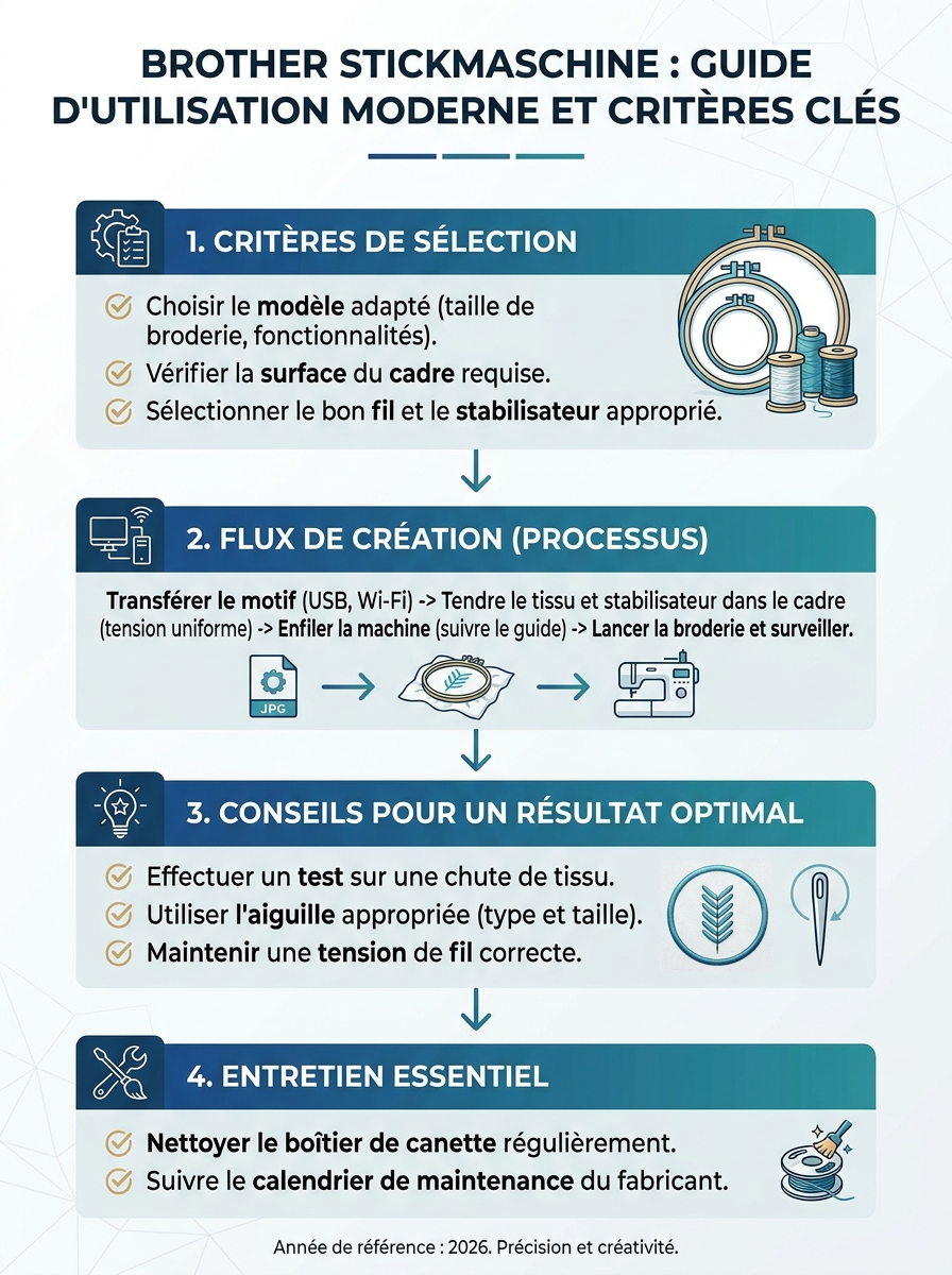 Infographie brother stickmaschine
