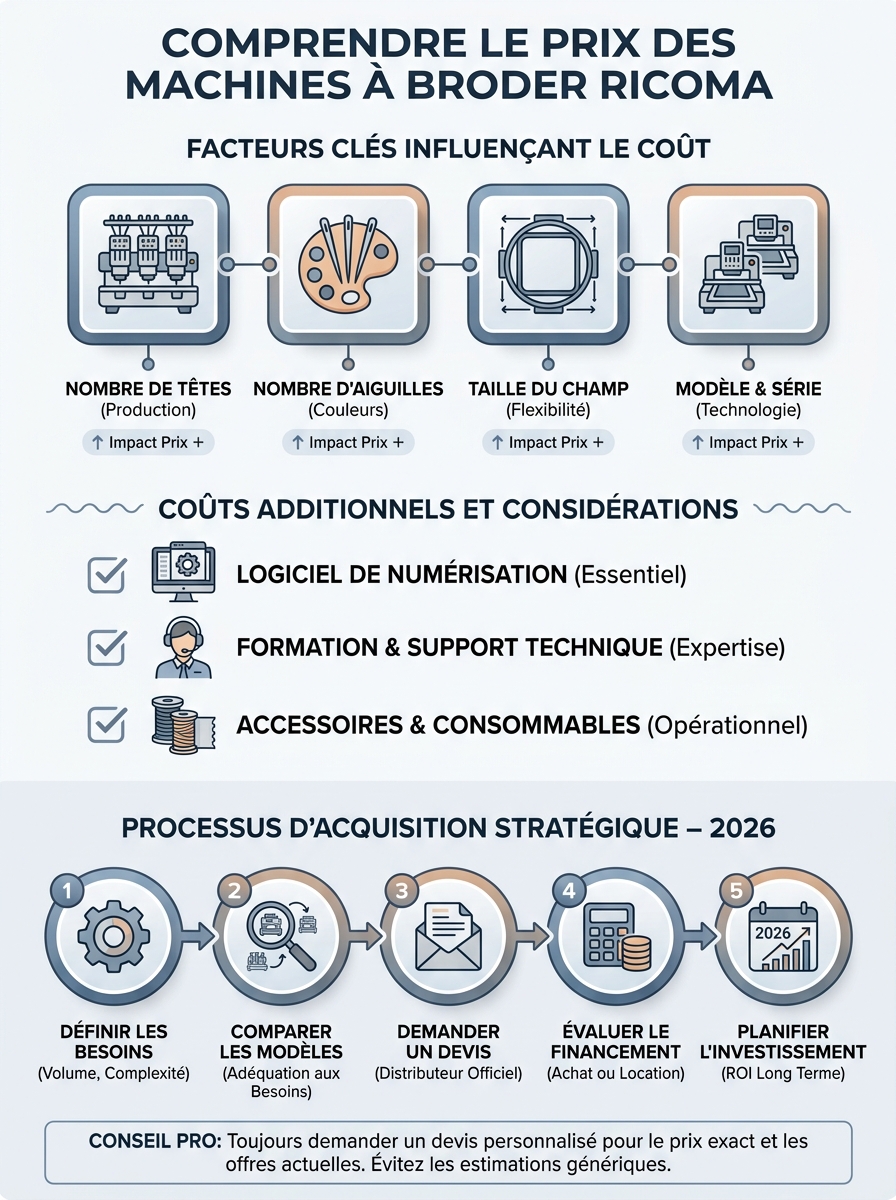 Infographie ricoma stickmaschine preis