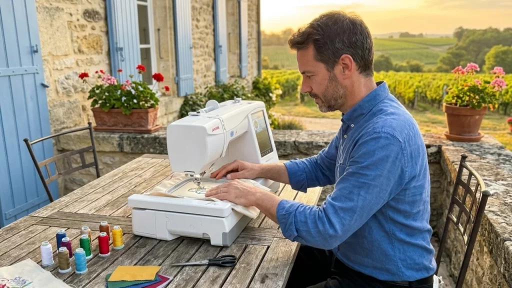 Florian Wenger teste Janome Memory Craft 100E: Vollständige Bewertung der reinen Stickmaschine