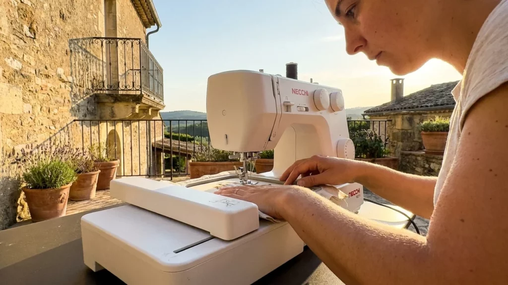 Katharina Vogt teste Necchi NE210 Kombi-Maschine: Vollständige Bewertung zum Nähen und Sticken