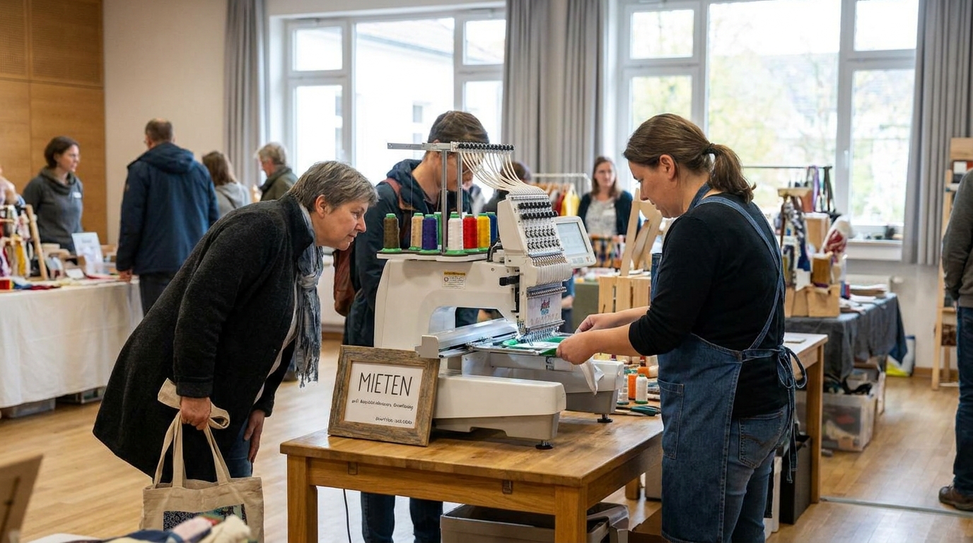 stickmaschine mieten en situation réelle